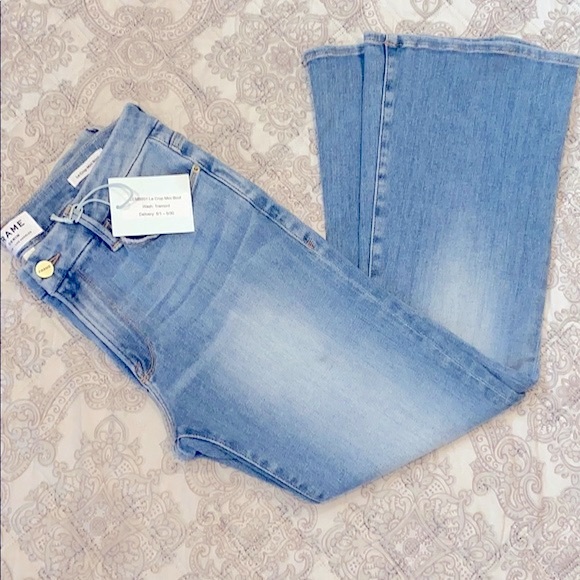 ✨💕Frame Denim Le Crop Mini Boot In Tremont Wash🥰 - Picture 7 of 8